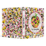 Teacher Binder - Multi Color Paint Splatter Apple