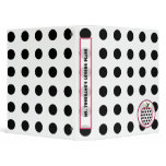 Teacher Binder - Polka Dot Apple
