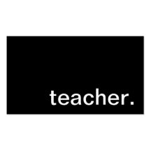 Teacher Business Card