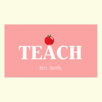 Teacher Calling Card business cards