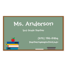 Teacher Chalkboard Business Card