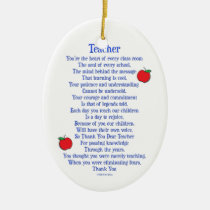 Teacher ornaments