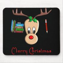 Teacher Christmas Reindeer--Adorable Gifts Mousepads