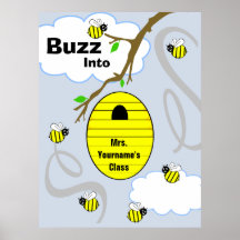 Teacher Classroom Poster - Bees And Bee Hive