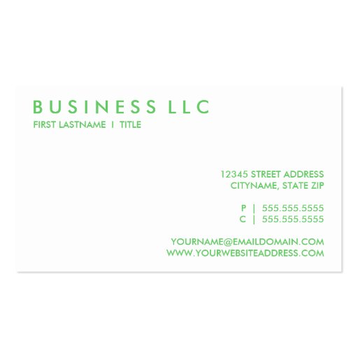 teacher. (color customizable) business card templates (back side)