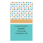 Teacher Counselor Cute and Friendly Business Card Templates