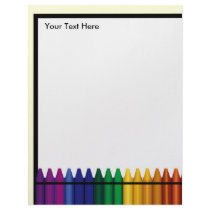 Teacher Crayon Design Letterhead Stationary by windyone Teacher Crayon Design Letterhead Stationary