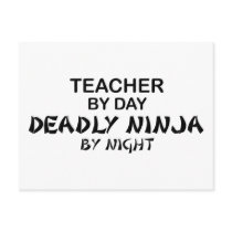 Teacher Deadly Ninja by Night Post Cards