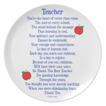 Teacher plates