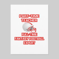 Teacher .. Fantasy Football Expert Post Card