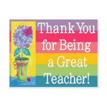 Teacher gifts postcards