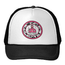 Teacher Hat - Black Paint Splatter