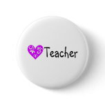 Teacher Heart 2 Button