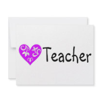 Teacher Heart 2 invitations by CelebrationZazzle Teacher Heart 2 invitations
