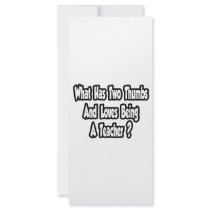 Teacher Joke...Two Thumbs Rack Cards