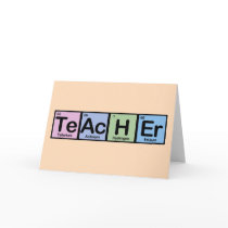 Teacher made of Elements Cards