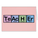 Teacher made of Elements cards