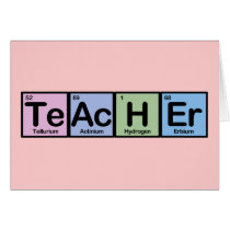 Teacher made of Elements cards