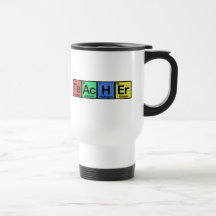 Teacher made of Elements colors Coffee Mugs