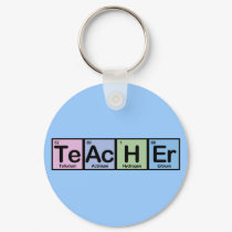 Teacher made of Elements keychains by MadeOfElements Teacher made of Elements keychains