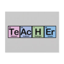 Teacher made of Elements Post Card