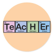 Teacher made of Elements Stickers