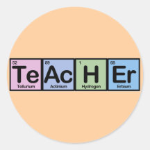 Teacher made of Elements Stickers