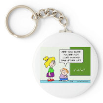 teacher making algebra up in school keychains