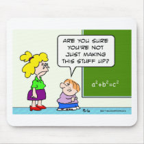 teacher making algebra up in school mouse pads