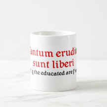 Teacher Mug with Latin Phrase