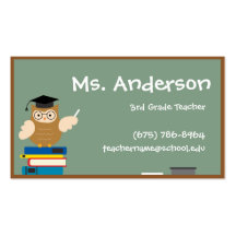 Teacher Owl Business Card