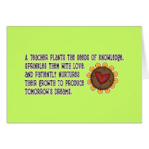 Teacher Plants Seeds Tshirts and Gifts cards