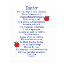 Teacher postcards