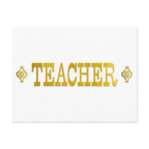 TEACHER postcards