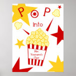 Teacher Poster - Popcorn & Stars
