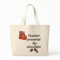 Teacher powered by Chocolate bags by occupationalgifts Teacher powered by Chocolate bags