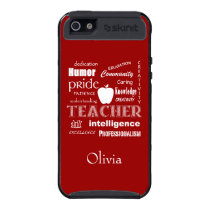 Teacher Pride-Attributes Apple/Personalize Name iPhone 5 Cover