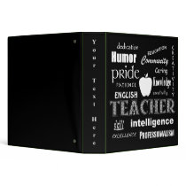 Teacher Pride-Attributes/Black Binders