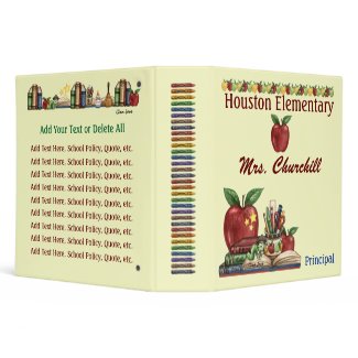 Teacher / Principal School Binder - SRF binder