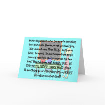 Teacher Retirement "Insane Parents" Story Art Gift Card
