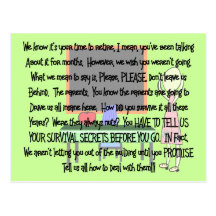 Teacher Retirement "Insane Parents" Story Art Gift Postcards