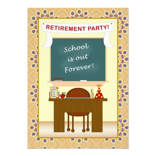 Teacher Retirement Party Invitation