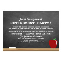 Teacher Retirement Party Invitation invitations