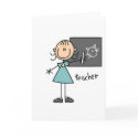 Teacher Stick Figure Card