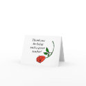 Teacher thank you card