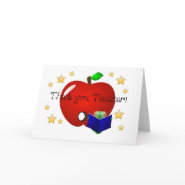 Teacher Thank you card card