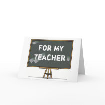 Teacher Thank You Card by onesockjr Teacher Thank You Card