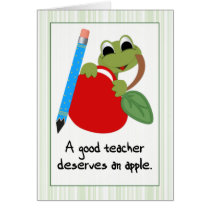Teacher Thank You Card cards