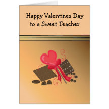Teacher Valentines Day Design Cards