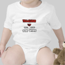 Teacher ... Will Work For Wine Tshirts